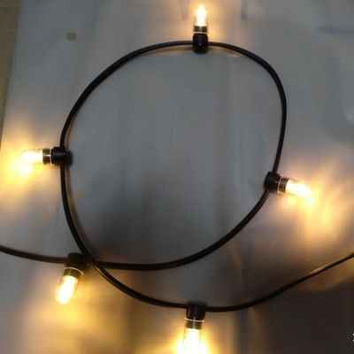 IP 65 cristal de PVC blanco cálido alambre DC 12V luz de clip/ 666leds luz de hadas cadena 100m/rollo luces de brote led