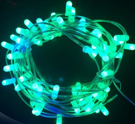 Luces de Navidad de hadas LED 100m cuerda 1000 bombillas 12V cuerdas de cristal rgb luz de decoración