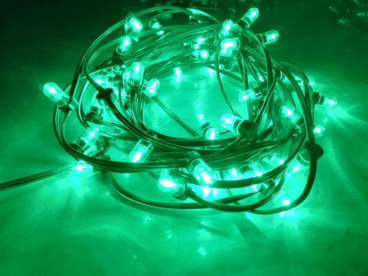 Luz de árbol de Navidad exterior Decorativo Cordel 100m 666leds 12V LED Clip luces luces verdes