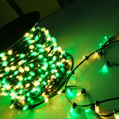 50m bobina 666 LED verde personalizado + blanco 12V parpadeo LED clip en la luz para AU