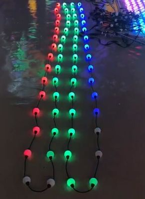 10 pies luces de decoración navideña LED luz de Navidad bola 3D 50mm Dmx