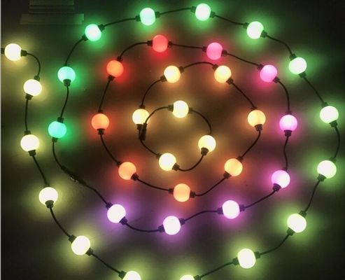 10 pies luces de decoración navideña LED luz de Navidad bola 3D 50mm Dmx