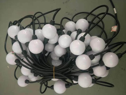 5m 25 dmx cuerdas de bolas LED luz de punto píxel globo 3D luces cortina decoración programable