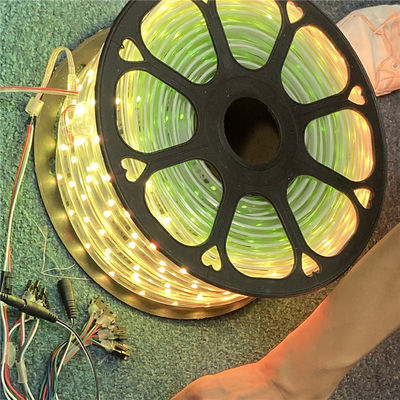 50m bobina de programable RGB LED de la tira con IC incorporado SMD5050 de alto brillo color mágico