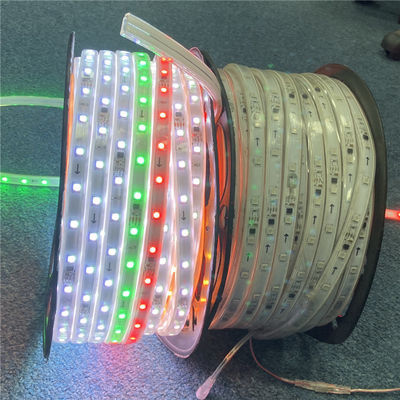 50m bobina de programable RGB LED de la tira con IC incorporado SMD5050 de alto brillo color mágico