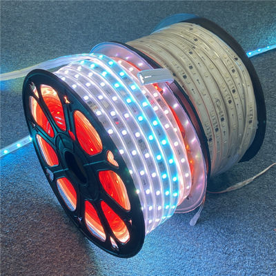 50m bobina 24V baja tensión LED flexible de la luz de la tira 5050 smd rgb LED de la tira impermeable de la cinta de los píxeles