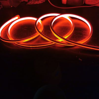 50m de banda flexible que emite luz 24V vista cuadrada UV rojo LED luces flexibles de neón
