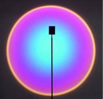 120cm Otras luces LED Puesta de sol 12w Arco iris lámparas de atmósfera