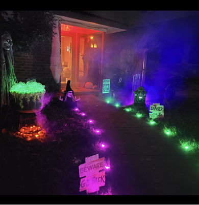 WIFI APP Jardín Led Lámparas de cuerda Plug-In RGB Pixel Bulbos de césped